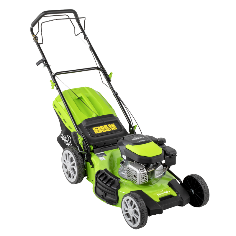 Dellonda DG102 Self-Propelled Petrol Lawnmower Grass Cutter with Height Adjustment & Grass Bag 170cc - additional view 6