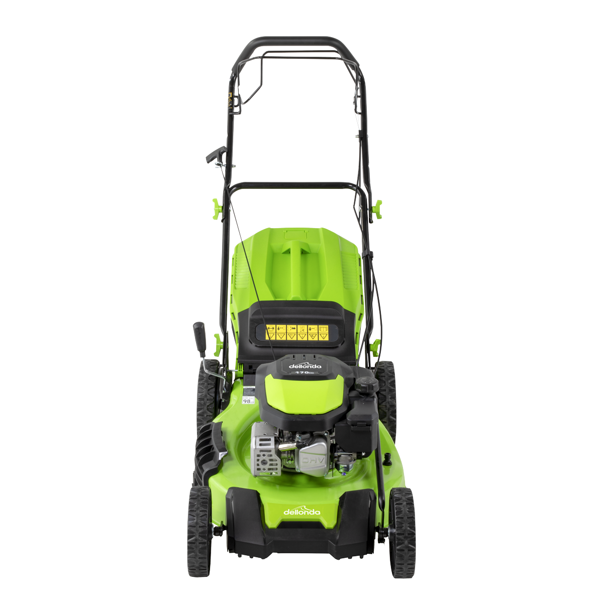Dellonda DG102 Self-Propelled Petrol Lawnmower Grass Cutter with Height Adjustment & Grass Bag 170cc - additional view 8