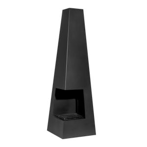 Dellonda DG105 Chiminea, Wood Burner, Heater for Outdoors W45cm x H150cm - Black Steel - additional view 2