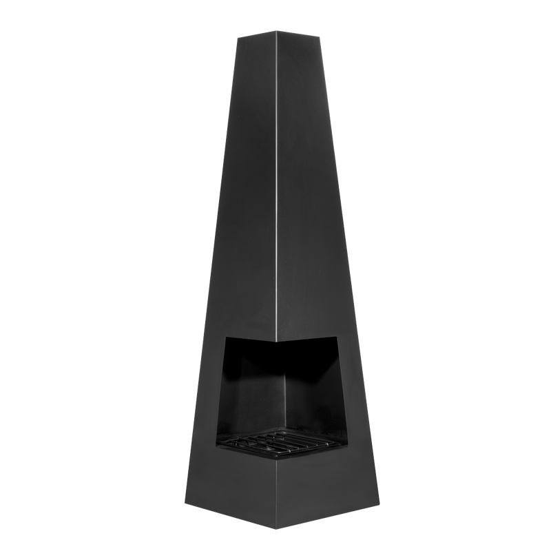 Dellonda DG105 Chiminea, Wood Burner, Heater for Outdoors W45cm x H150cm - Black Steel - additional view 8