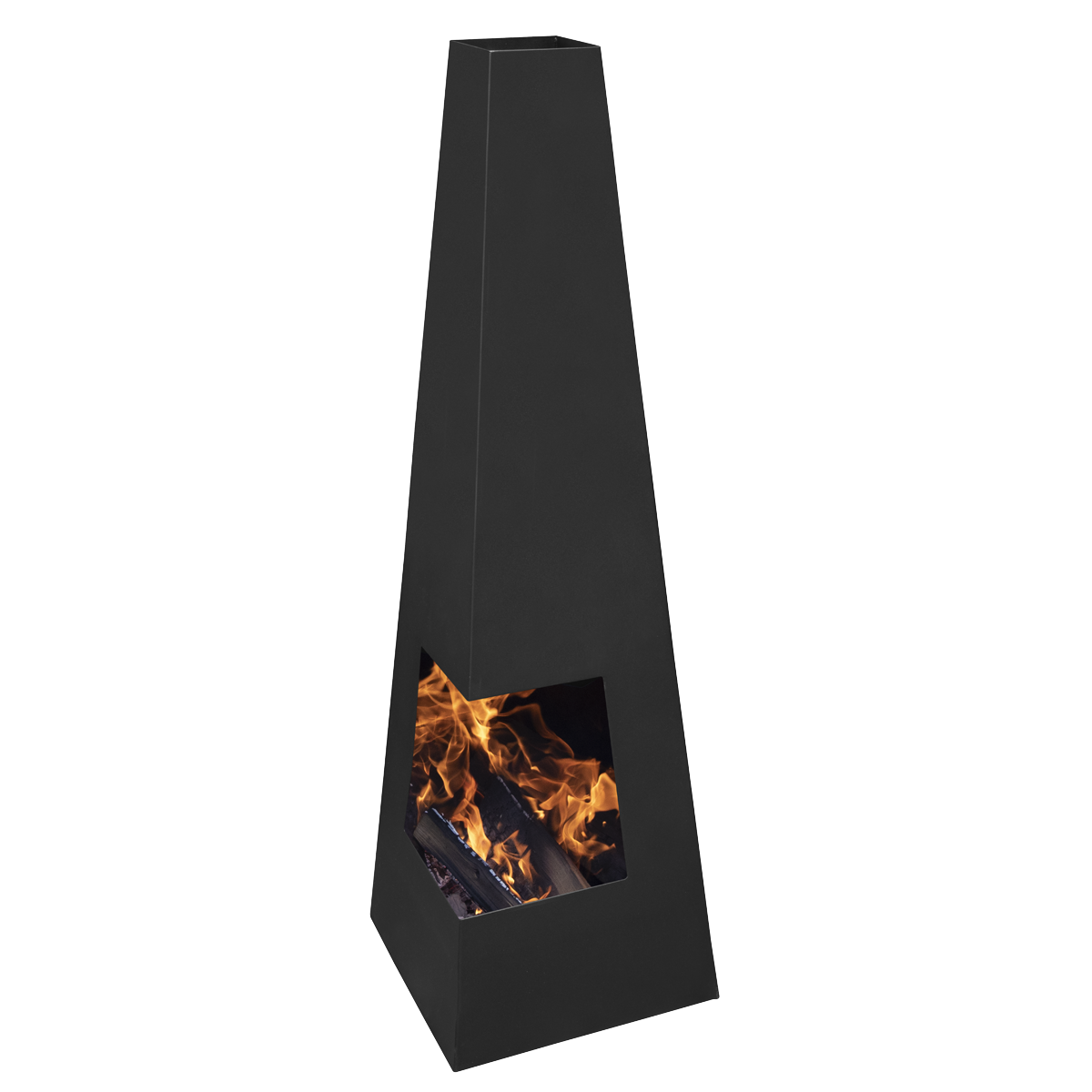 Dellonda DG105 Chiminea, Wood Burner, Heater for Outdoors W45cm x H150cm - Black Steel - additional view 13