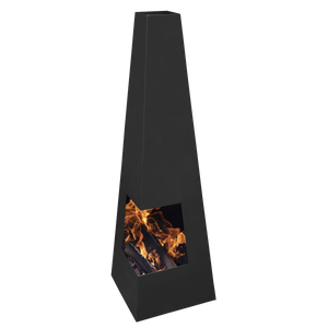 Dellonda DG105 Chiminea, Wood Burner, Heater for Outdoors W45cm x H150cm - Black Steel - additional view 13