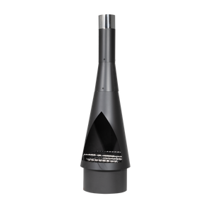 Dellonda DG109 Outdoor Chiminea, Fireplace, Fire Pit, Heater, Durable, Black Steel - additional view 5