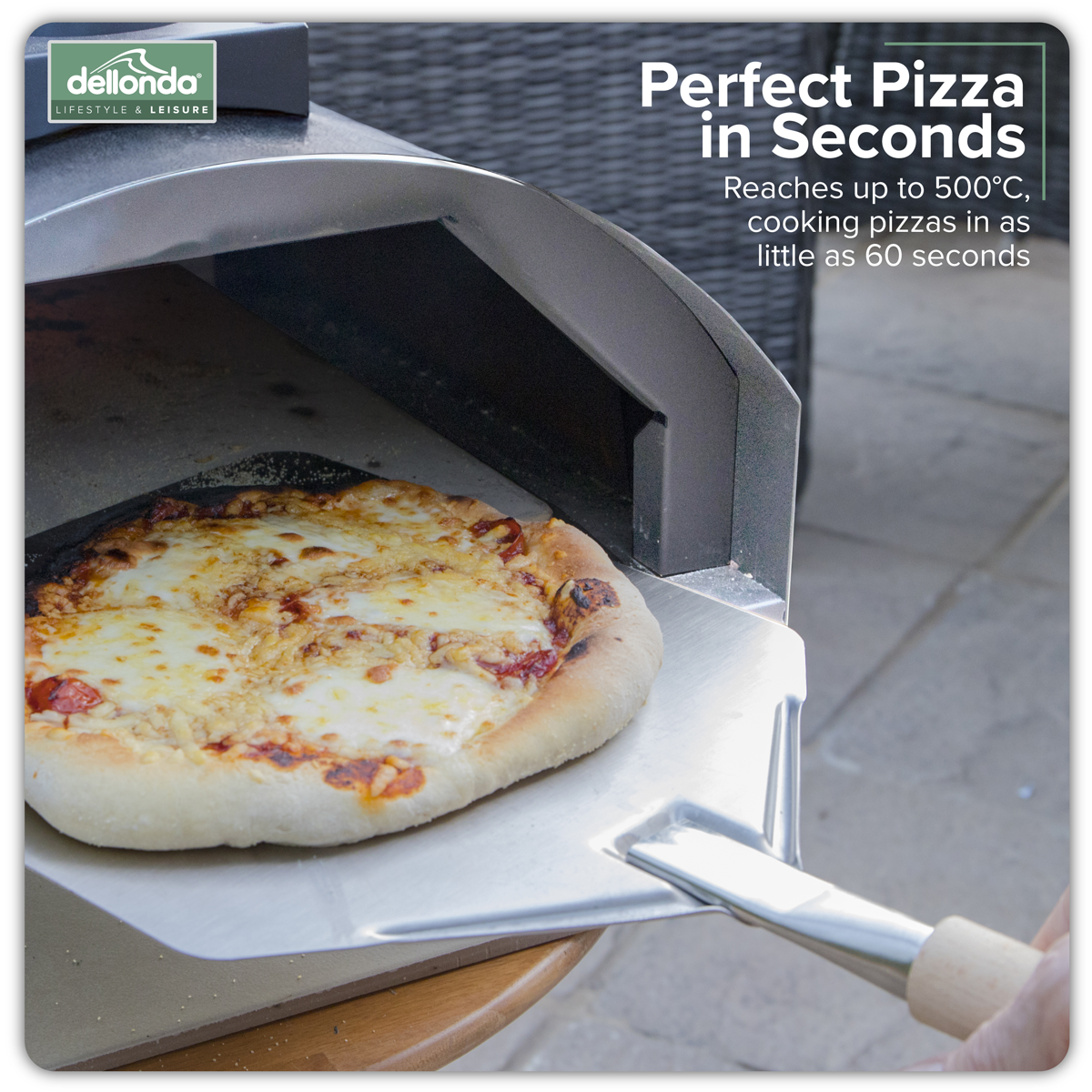 Dellonda DG11 Wood-Fired Pizza Oven 14" - Stainless Steel - additional view 13