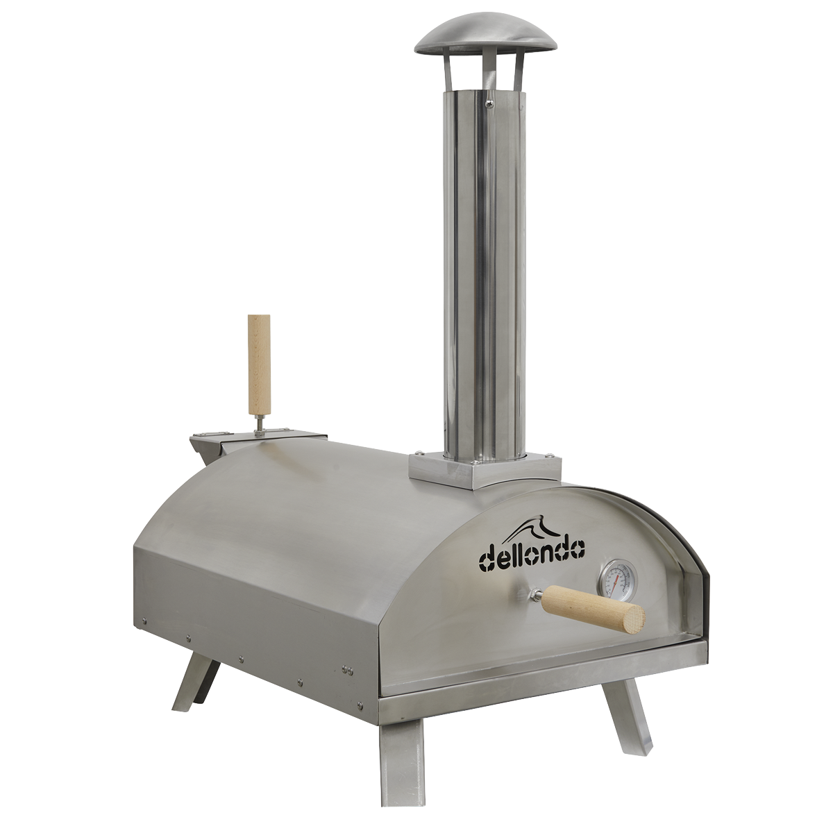 Dellonda DG11 Wood-Fired Pizza Oven 14" - Stainless Steel