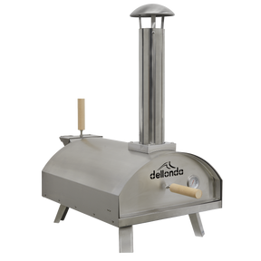 Dellonda DG11 Wood-Fired Pizza Oven 14" - Stainless Steel