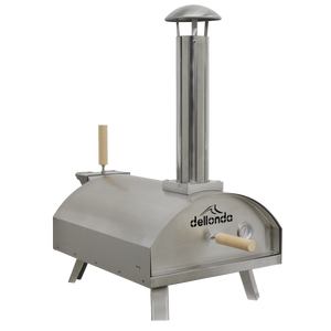 Dellonda DG11 Wood-Fired Pizza Oven 14" - Stainless Steel