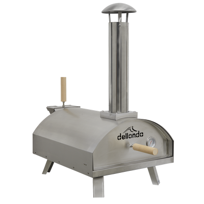 Dellonda DG11 Wood-Fired Pizza Oven 14" - Stainless Steel