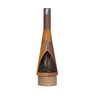 Dellonda DG110 Outdoor/Garden/Patio Conical Chiminea, Fireplace, Fire Pit, Heater, H127cm - Corten Steel - additional view 11