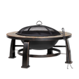 Dellonda DG111 76cm Deluxe Traditional Style Fire Pit/Fireplace/Outdoor Heater - Slate