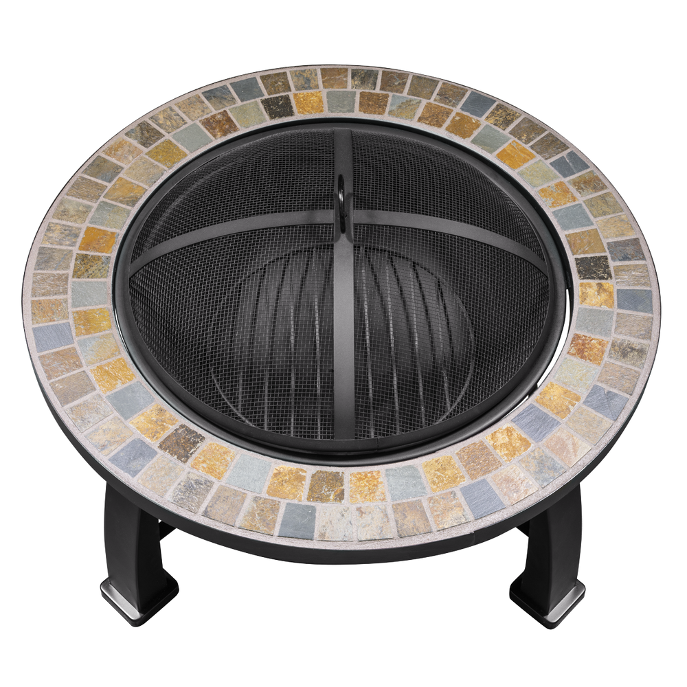Dellonda DG111 76cm Deluxe Traditional Style Fire Pit/Fireplace/Outdoor Heater - Slate - additional view 8