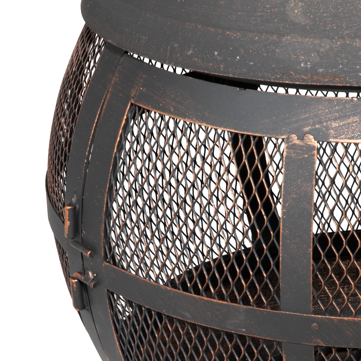 Dellonda DG112 Deluxe 360° Chiminea/Fire Pit/Outdoor Heater - Antique Bronze Finish - DG112 - additional view 13