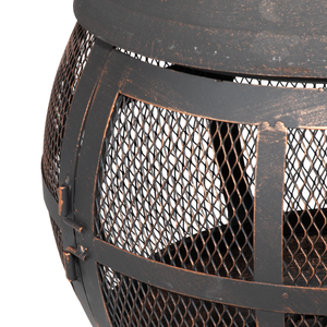 Dellonda DG112 Deluxe 360° Chiminea/Fire Pit/Outdoor Heater - Antique Bronze Finish - DG112 - additional view 13