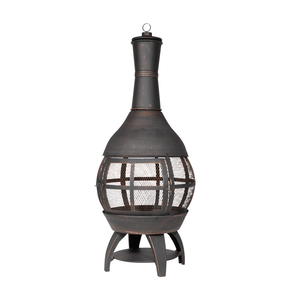 Dellonda DG112 Deluxe 360° Chiminea/Fire Pit/Outdoor Heater - Antique Bronze Finish - DG112 - additional view 8
