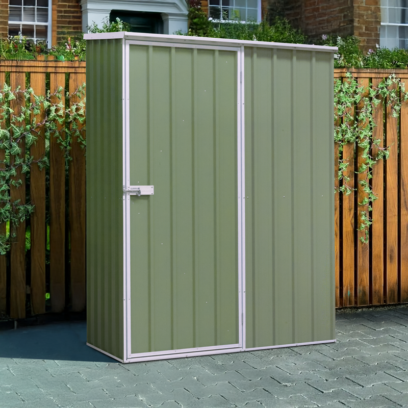 Dellonda DG113 Galvanized Steel Storage Shed with Pent Style Roof 150 x 80 x 190cm - Green - additional view 2