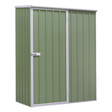 Dellonda DG113 Galvanized Steel Storage Shed with Pent Style Roof 150 x 80 x 190cm - Green