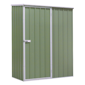 Dellonda DG113 Galvanized Steel Storage Shed with Pent Style Roof 150 x 80 x 190cm - Green