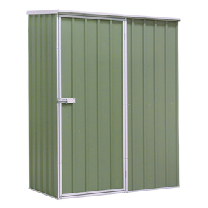 Dellonda DG113 Galvanized Steel Storage Shed with Pent Style Roof 150 x 80 x 190cm - Green