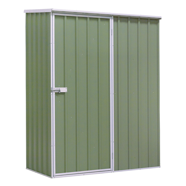 Dellonda DG113 Galvanized Steel Storage Shed with Pent Style Roof 150 x 80 x 190cm - Green