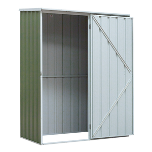 Dellonda DG113 Galvanized Steel Storage Shed with Pent Style Roof 150 x 80 x 190cm - Green - additional view 4