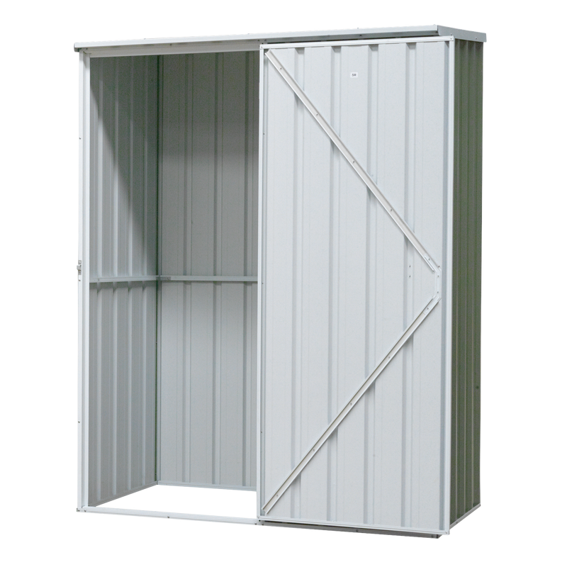 Dellonda DG113 Galvanized Steel Storage Shed with Pent Style Roof 150 x 80 x 190cm - Green - additional view 5