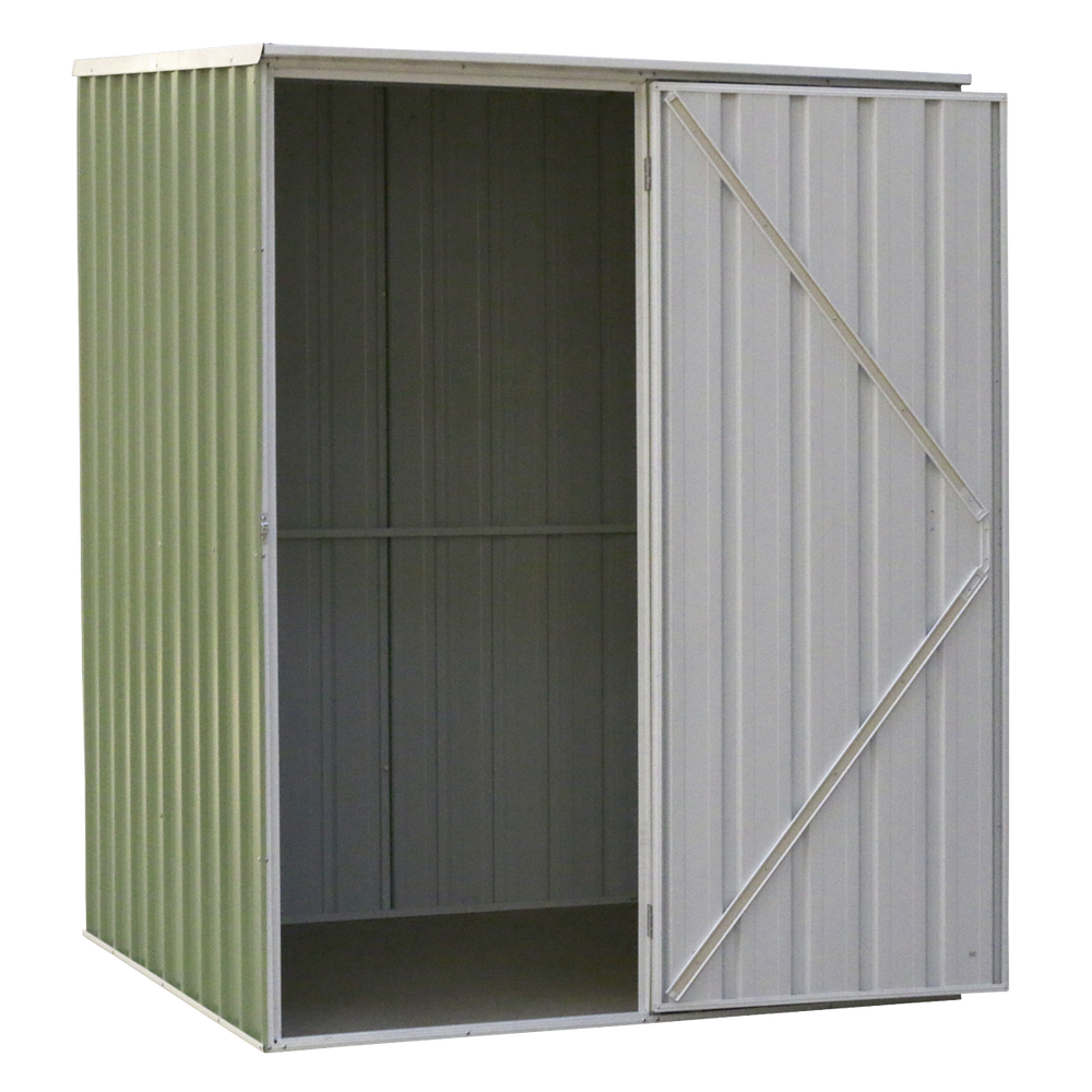 Dellonda DG114 Galvanized Steel Storage Shed with Pent Style Roof 151 x 151 x 200cm - Green - additional view 3