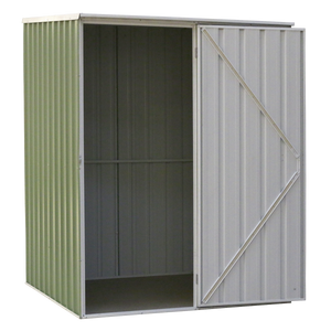 Dellonda DG114 Galvanized Steel Storage Shed with Pent Style Roof 151 x 151 x 200cm - Green - additional view 3