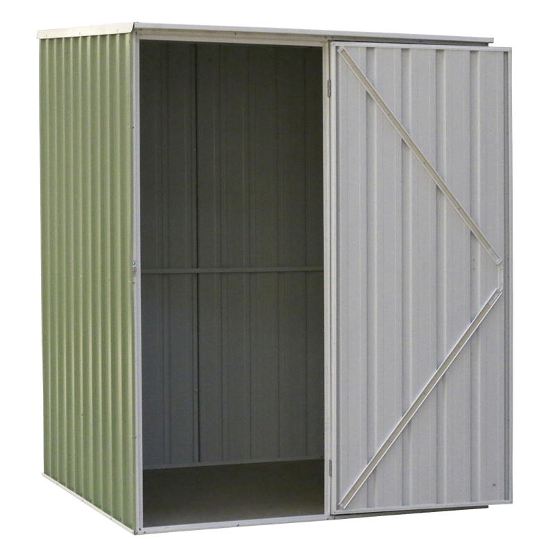 Dellonda DG114 Galvanized Steel Storage Shed with Pent Style Roof 151 x 151 x 200cm - Green - additional view 3