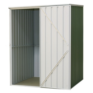 Dellonda DG114 Galvanized Steel Storage Shed with Pent Style Roof 151 x 151 x 200cm - Green - additional view 4