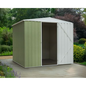 Dellonda DG115 Galvanized Steel Storage Shed with Apex Style Roof 230 x 230 x 220cm - Green - additional view 5