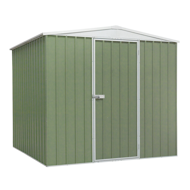Dellonda DG115 Galvanized Steel Storage Shed with Apex Style Roof 230 x 230 x 220cm - Green