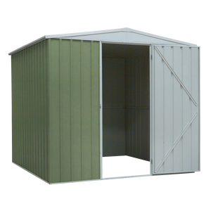 Dellonda DG115 Galvanized Steel Storage Shed with Apex Style Roof 230 x 230 x 220cm - Green - additional view 3