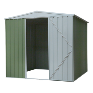 Dellonda DG115 Galvanized Steel Storage Shed with Apex Style Roof 230 x 230 x 220cm - Green - additional view 4