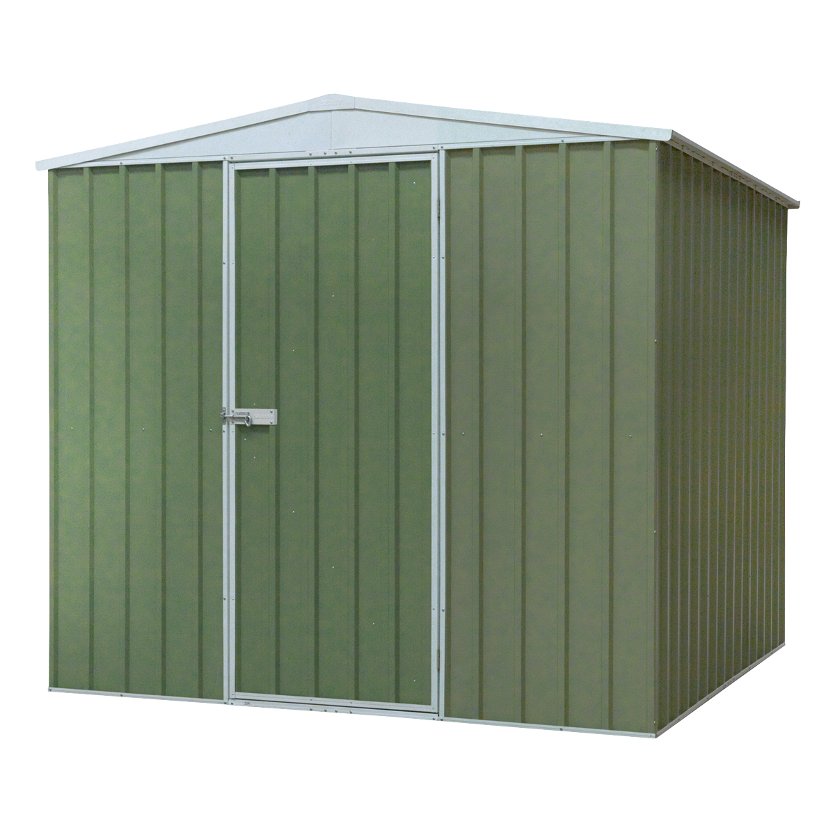 Dellonda DG115 Galvanized Steel Storage Shed with Apex Style Roof 230 x 230 x 220cm - Green - additional view 2