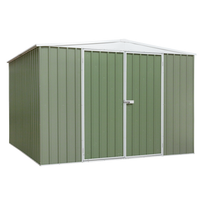 Dellonda DG116 Galvanized Steel Storage Shed with Apex Style Roof 300 x 300 x 220cm - Green