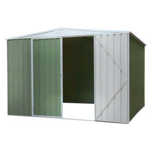 Dellonda DG116 Galvanized Steel Storage Shed with Apex Style Roof 300 x 300 x 220cm - Green - additional view 3