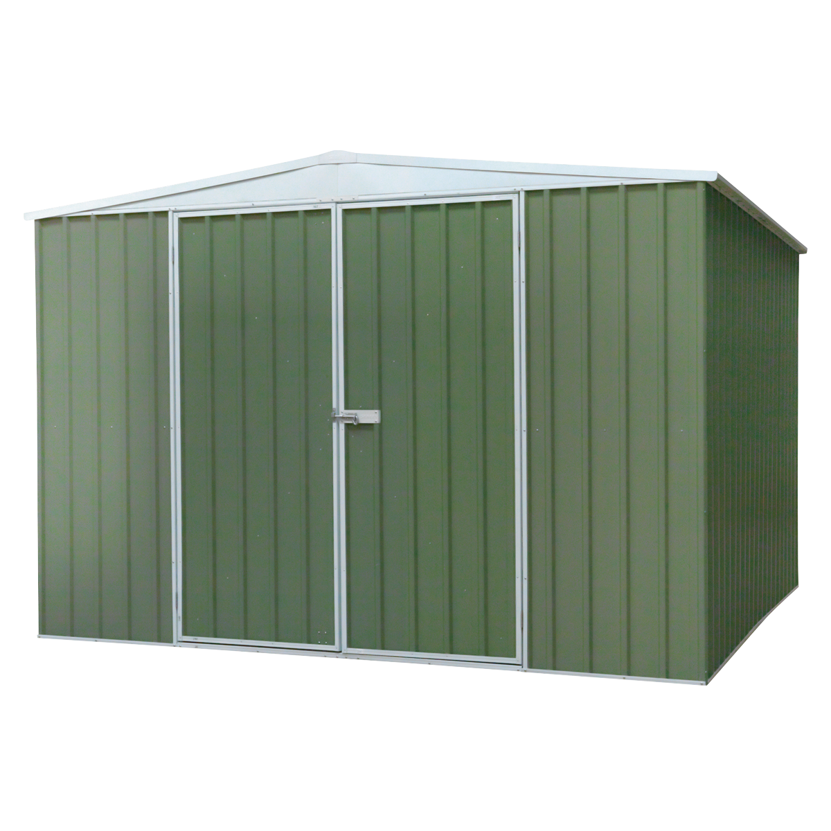 Dellonda DG116 Galvanized Steel Storage Shed with Apex Style Roof 300 x 300 x 220cm - Green - additional view 7