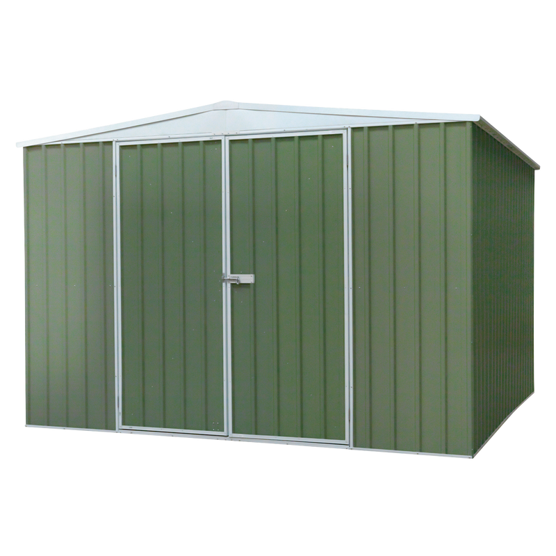 Dellonda DG116 Galvanized Steel Storage Shed with Apex Style Roof 300 x 300 x 220cm - Green - additional view 7