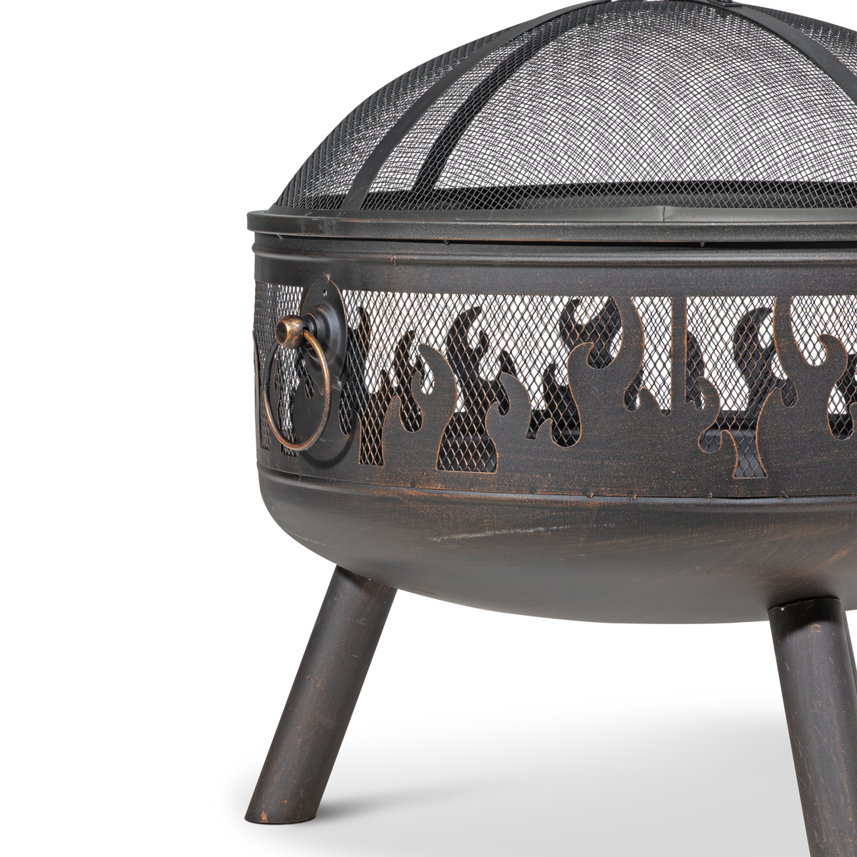 Dellonda DG117 Deluxe Fire Pit Fireplace Outdoor Patio Heater, Cooking Grill & Poker 61cm - additional view 7