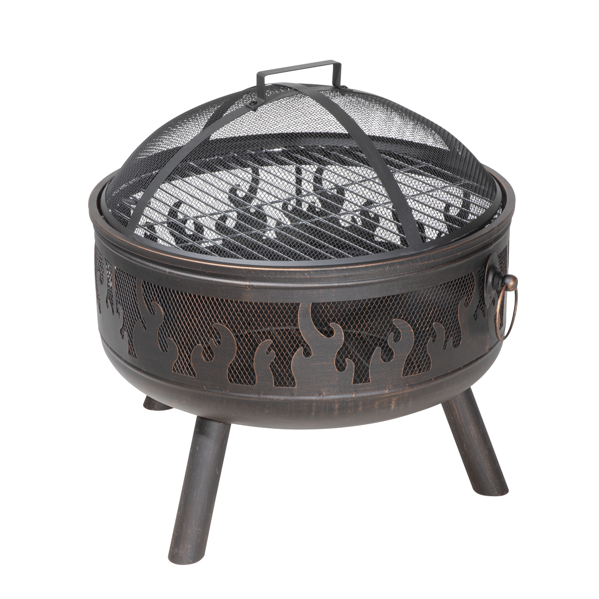 Dellonda DG117 Deluxe Fire Pit Fireplace Outdoor Patio Heater, Cooking Grill & Poker 61cm - additional view 9