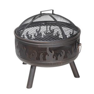 Dellonda DG117 Deluxe Fire Pit Fireplace Outdoor Patio Heater, Cooking Grill & Poker 61cm - additional view 9