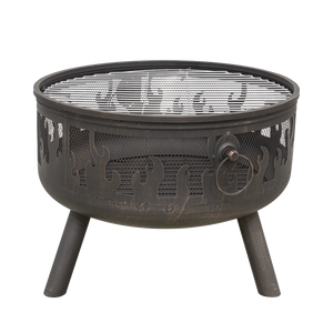 Dellonda DG117 Deluxe Fire Pit Fireplace Outdoor Patio Heater, Cooking Grill & Poker 61cm - additional view 11