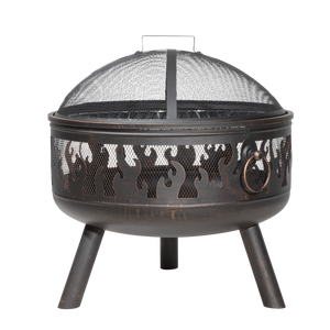 Dellonda DG117 Deluxe Fire Pit Fireplace Outdoor Patio Heater, Cooking Grill & Poker 61cm - additional view 6