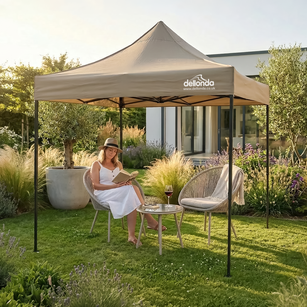 Dellonda DG126 Premium 2x2m Pop-Up Gazebo, Heavy Duty, PVC Coated, Water-Resistant Fabric, Supplied with - additional view 4