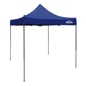 Dellonda DG127 Premium 2x2m Pop-Up Gazebo, Heavy Duty, PVC Coated, Water-Resistant Fabric, Supplied with Carry Bag, Rope