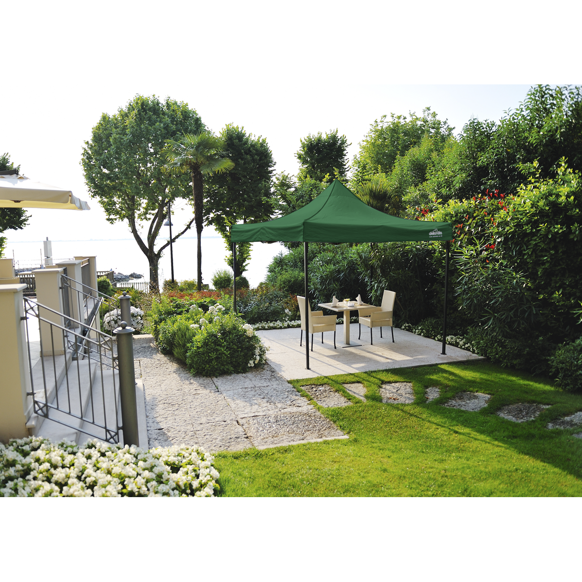 Dellonda DG128 Premium 2 x 2m Pop-Up Gazebo, Heavy Duty, PVC Coated, Water-Resistant Fabric, Supplied - additional view 5