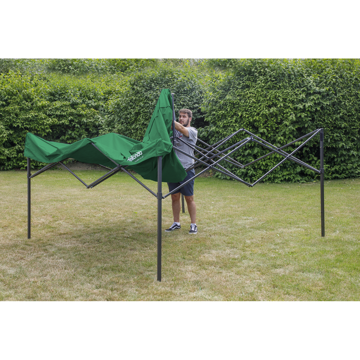 Dellonda DG128 Premium 2 x 2m Pop-Up Gazebo, Heavy Duty, PVC Coated, Water-Resistant Fabric, Supplied - additional view 10