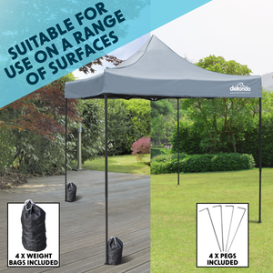 Dellonda DG129 Premium 2 x 2m Pop-Up Gazebo, Heavy Duty, PVC Coated, Water-Resistant Fabric, Supplied - additional view 10