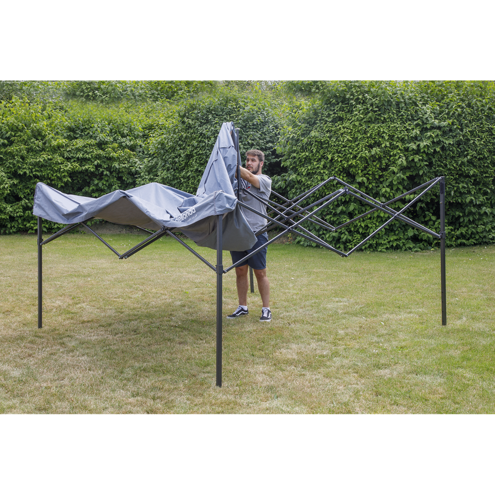 Dellonda DG129 Premium 2 x 2m Pop-Up Gazebo, Heavy Duty, PVC Coated, Water-Resistant Fabric, Supplied - additional view 11