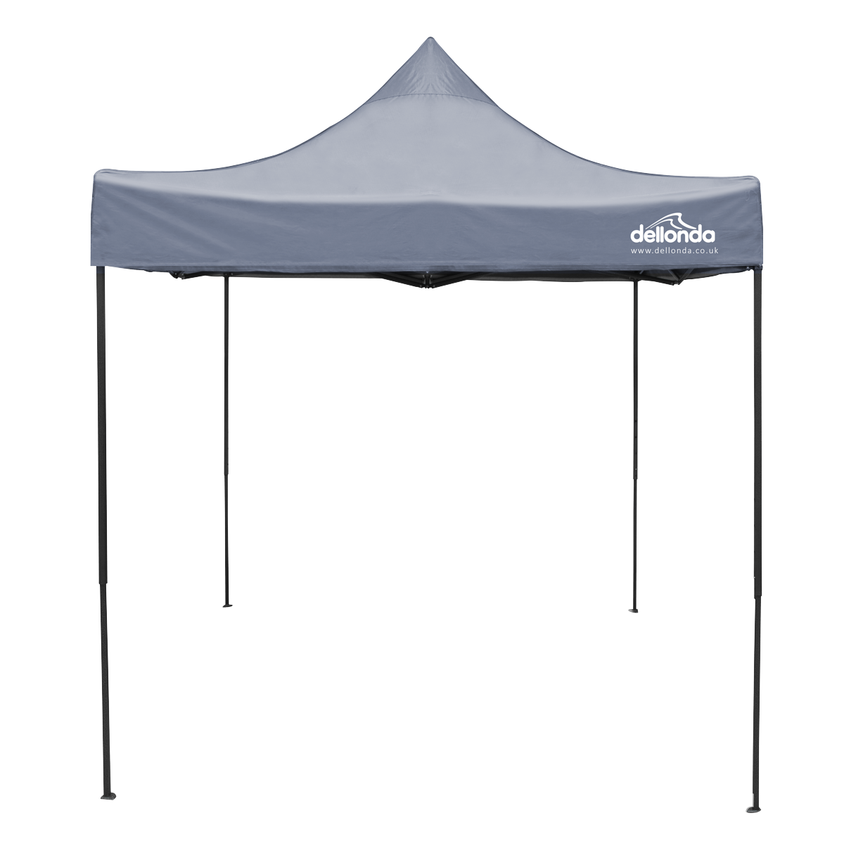 Dellonda DG129 Premium 2 x 2m Pop-Up Gazebo, Heavy Duty, PVC Coated, Water-Resistant Fabric, Supplied - additional view 3